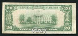 1929 $20 La Texarkana National Bank Texarkana, Tx National Currency Ch. #3785