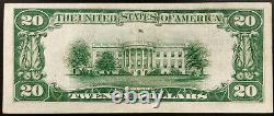 1929 20 $ Monnaie Nationale, Banque Nationale Des Citoyens De Stevens Point, Wi
