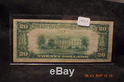 1929 20 $ Monnaies Nationales Jackson, Bank Of Boston, Jones-woods. # 1421
