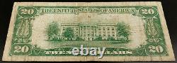 1929 20 $ Nat'l Devise, Première Banque Nationale De Stevens Point, Wisconsin