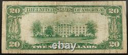 1929 20 $ Nat'l Devise, Première Banque Nationale De Stevens Point, Wisconsin