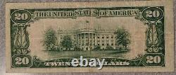 1929 $20 National Currency Bank Of Milwaukee Wisconsin Charter 64 Bill/note