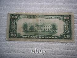 1929 20 $ Phoenix Arizona Az Monnaie Nationale T1 # 4729 Phoenix Banque Nationale #