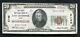 1929 20 $ Première Banque Nationale De Liverpool Est, Oh Monnaie Nationale Ch #2146 Xf