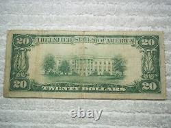 1929 20 $ Rockford Illinois IL Monnaie Nationale T1 # 11731 Sécurité Natl Bank #
