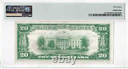 1929 20 $ St. Louis Missouri Banque De Réserve Fédérale Note Brown Monnaie Nationale