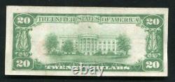 1929 $ 20 The Texarkana Banque Nationale, Tx Monnaie Nationale Ch # 3785
