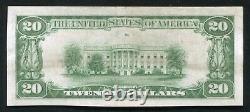 1929 20 $ Tyii Première Banque Nationale De Florence, Al Monnaie Nationale Ch. Numéro 3981