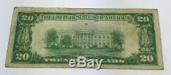 1929 $ 20 Type 1 Etat Banque Nationale De Houston, Texas Monnaie Nationale