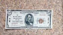 1929- 5 $ Banque Nationale De Devises De Fredonia Ny. 9019