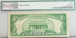 1929 $5 Dollar Maine National Bank Note Fr 1800-1 Pmg Certifié 30 Vf Devise