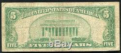 1929 $ 5 La Première Banque Nationale De Biloxi, Mme National Currency Ch. # 10576