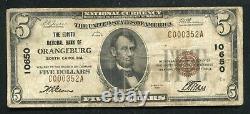 1929 $5 The Edisto National Bank Of Orangeburg, Sc Monnaie Nationale Ch. 100650 $