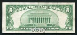 1929 $5 The First National Bank Of Attleboro, Ma Monnaie Nationale Ch. #2232