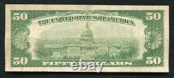1929 50 $ Banque D'amérique San Francisco, Ca Monnaie Nationale Ch. No 13044 B)