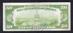 1929 50 $ Crocker 1ère Banque nationale de San Francisco, Ca Monnaie nationale Ch. #1741
