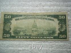 1929 $50 Danville Illinois IL National Currency T1 # 2584 2nd National Bank Of #