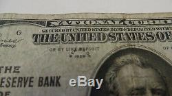 1929: 50 Dollars De La Réserve Fédérale Américaine À New York, Ny. Rare Us National Currency Error