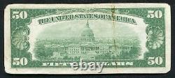 1929 50 $ La Citizens National Bank Of Emporia, Ks National Currency Ch. #5498
