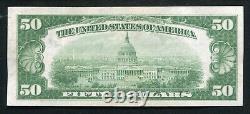 1929 50 $ La Deuxième Banque Nationale De Danville, IL Monnaie Nationale Ch. #2584 Unc
