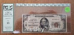 1929 $ 50 Pcgs Marchands Banque Nationale Cedar Rapids Iowa National Currency Note