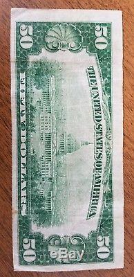 1929 50 $ - Premier Billet De La Banque Nationale De Los Angeles