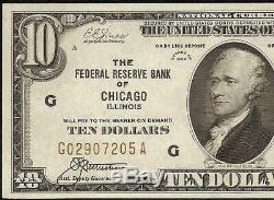 1929 Billet De 10 Dollars - Sceau Brun - Rés. Fédéral - Billet De Banque - Devises Nationales 55