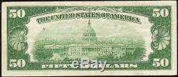1929 Billet De 50 Dollars Peoria Illinois Banque Nationale Billet De Monnaie En Papier