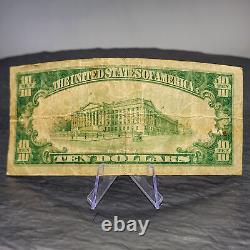 1929 Billet de 10 $ en monnaie nationale brune, Deuxième Banque Nationale de Titusville PA Collection