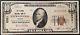1929 Dix Dollars Nat'l Currency, La Banque Nationale De Floride De Jacksonville, Fl