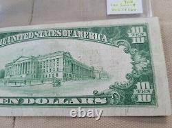 1929 Erreur $10 Monnaie Nationale Réserve Fédérale Banque De New York Ny B00024260a