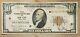 1929 Federal Reserve Bank Of New York $10 Brown Seal National Currency Star Note