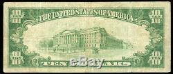 1929 Fort Smith Arkansas, Billet De Banque De 10 $ En Monnaie Nationale, Ch. # 7240