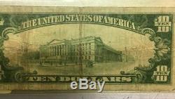 1929 Monnaie Nationale De DIX Dollars En Billets De DIX Dollars La Banque Nationale Eau Claire
