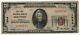 1929 T1 20 $ Première Banque Nationale Houston Texas Billet De Banque National Devise Vf