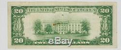 1929 T1 20 $ Première Banque Nationale Houston Texas Billets De Banque Nationaux Monnaie Vf743a