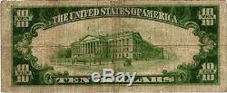 1929 Ty 1 10 $ Monnaie Nationale Ch # 4580 Fabricants Banque Nationale De Lynn, Ma