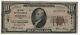 1929 Type 1 $ 10 First National Bank Note Devise Odebolt Iowa Circulated Fin