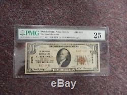 1929 Type-1 10 $ Monnaie Nationale Banque Nationale Swedesboro Nj Charter 2923