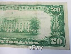 1929 Us $ Note En Monnaie Nationale Bank Of Cadiz Ohio Charter # 4853 No De Série, Bas