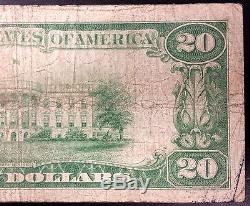 1929 Vingt Dollars Nat'l Currency, La Banque Nationale Supérieure De Hancock, MI