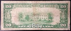 1929 Vingt Dollars Nat'l Currency, La Banque Nationale Supérieure De Hancock, MI