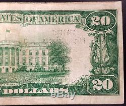 1929 Vingt Dollars Nat'l Currency, La Première Banque Nationale D'eldon, Iowa