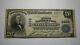 20 $ 1902 Attleboro Massachusetts Ma Banque Nationale De Devises Note Bill! Ch. #2232
