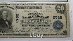 20 $ 1902 Baker City Oregon Ou Banque Nationale De Devises Note Bill Ch. #6768 F15 Pmg