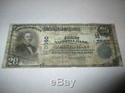 20 $ 1902 Beardstown Illinois IL Banque Nationale Monnaie Note Bill! Ch. # 3640 Rare