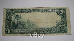 20 $ 1902 Billet De Banque En Monnaie Nationale Princeton Illinois IL IL Bill Ch. # 2413 Vf