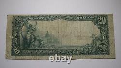 20 $ 1902 Burgettstown Pennsylvania Ap National Monnaie Banque Note Bill Ch. #2408