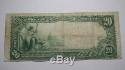 20 $ 1902 Caney Valley Kansas Ks Banque Nationale Monnaie Note Bill! Ch. # 5349 Fin