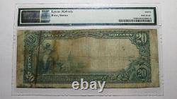 $20 1902 Dayton Washington Wa National Currency Bank Note Bill Ch. #2772 Pmg F12